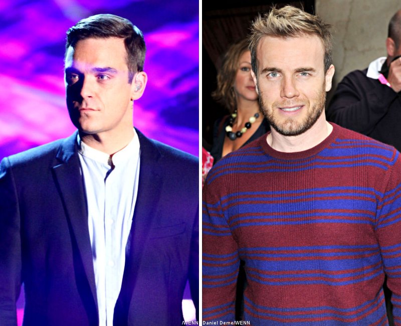 Robbie Williams and Gary Barlow Film 'Brokeback Mountain' Spoof