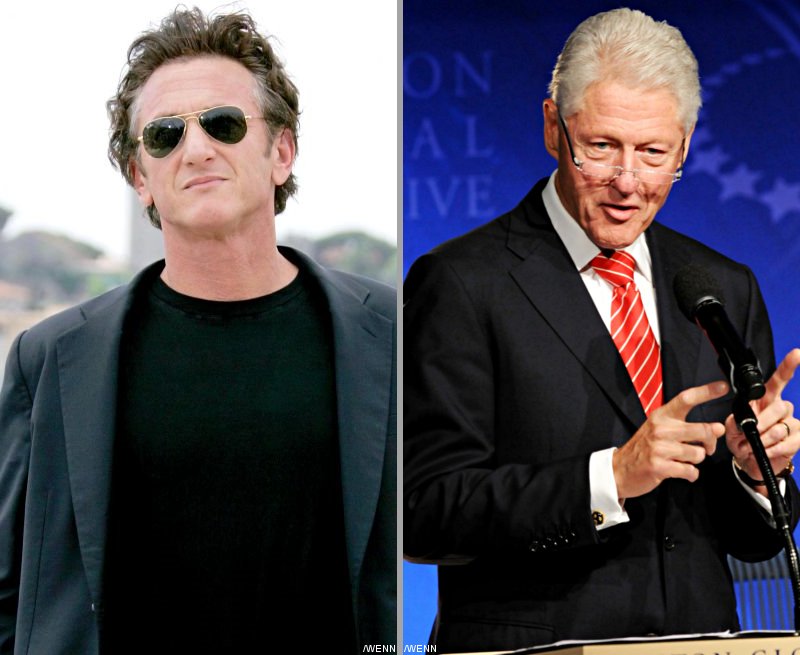 Sean Penn Receives Half Million Donation From Bill Clinton