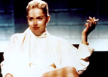 Sharon Stone's LegCrossing Is Most Paused Scene Sharon Stone's LegCrossing Is Most Paused Scene