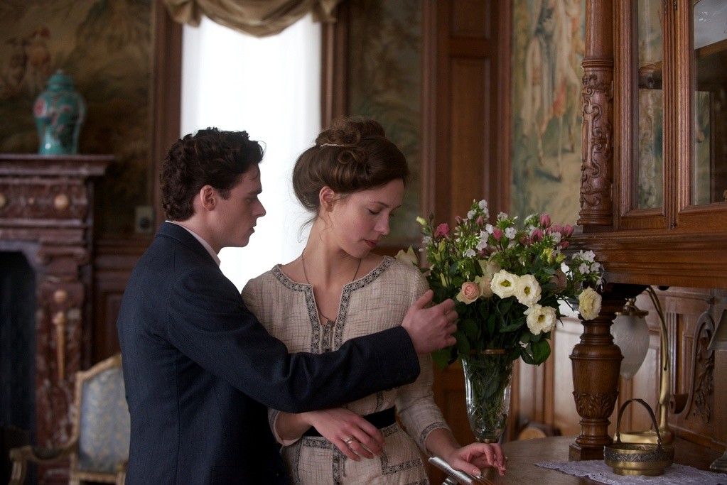 Richard Madden stars as Friedrich Zeitz and Rebecca Hall stars as Lotte Hoffmeister in IFC Films' A Promise (2014)