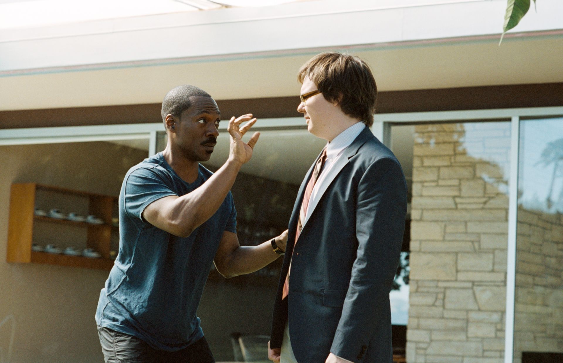Eddie Murphy stars as Jack McCall and Clark Duke stars as Aaron Wiseberger in DreamWorks SKG's A Thousand Words (2012). Photo credit by Bruce McBroom.