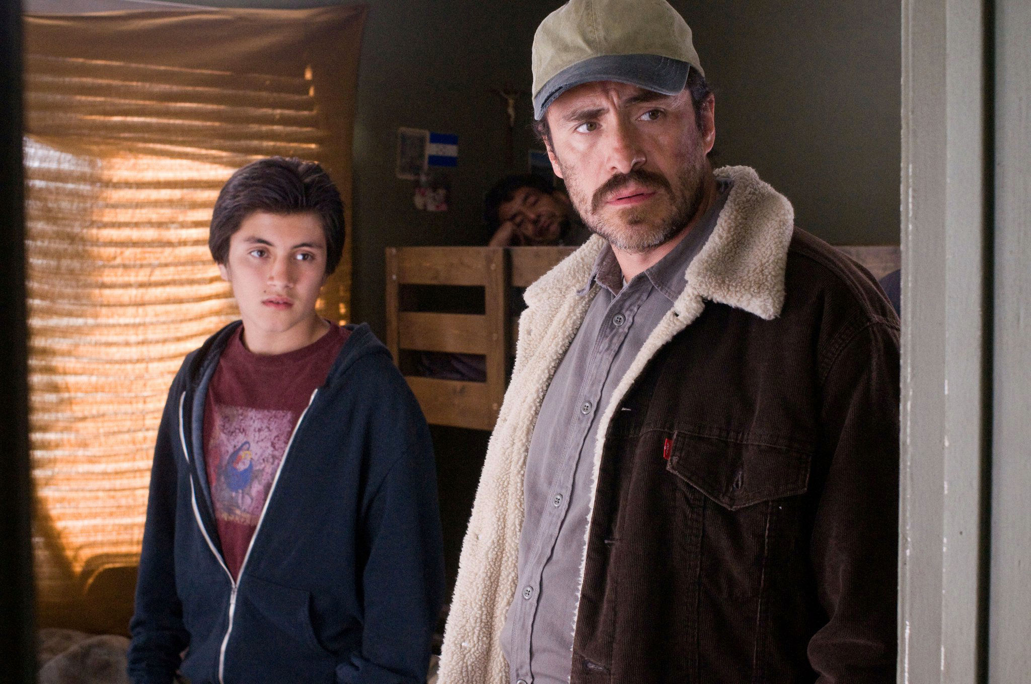 Jose Julian stars as Luis Riquelme and Demian Bichir stars as Carlos Riquelme in Summit Entertainment's A Better Life (2011)