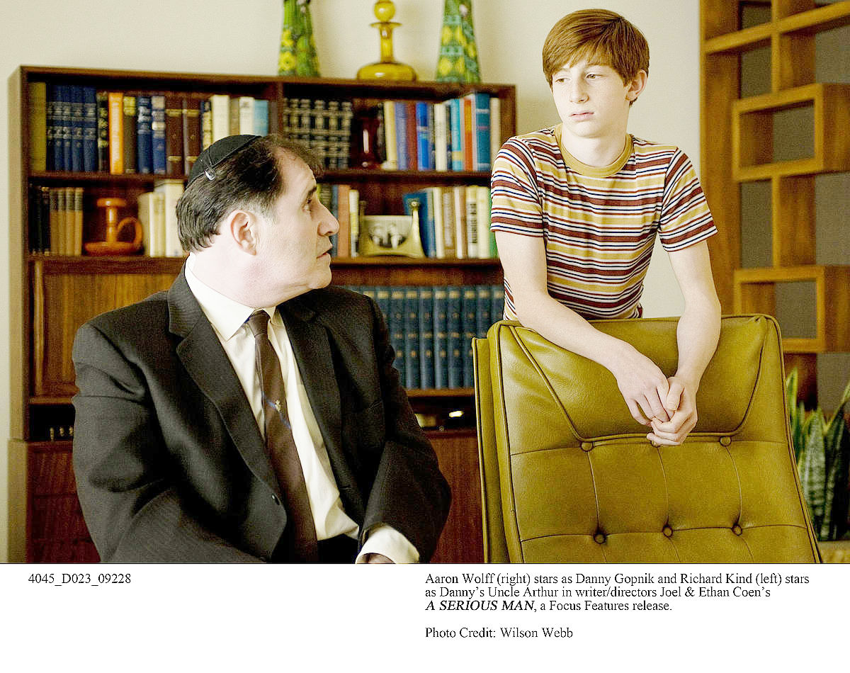Richard Kind stars as Uncle Arthur and Aaron Wolff stars as Danny Gopnik in Focus Features' A Serious Man (2009). Photo credit by Wilson Webb.