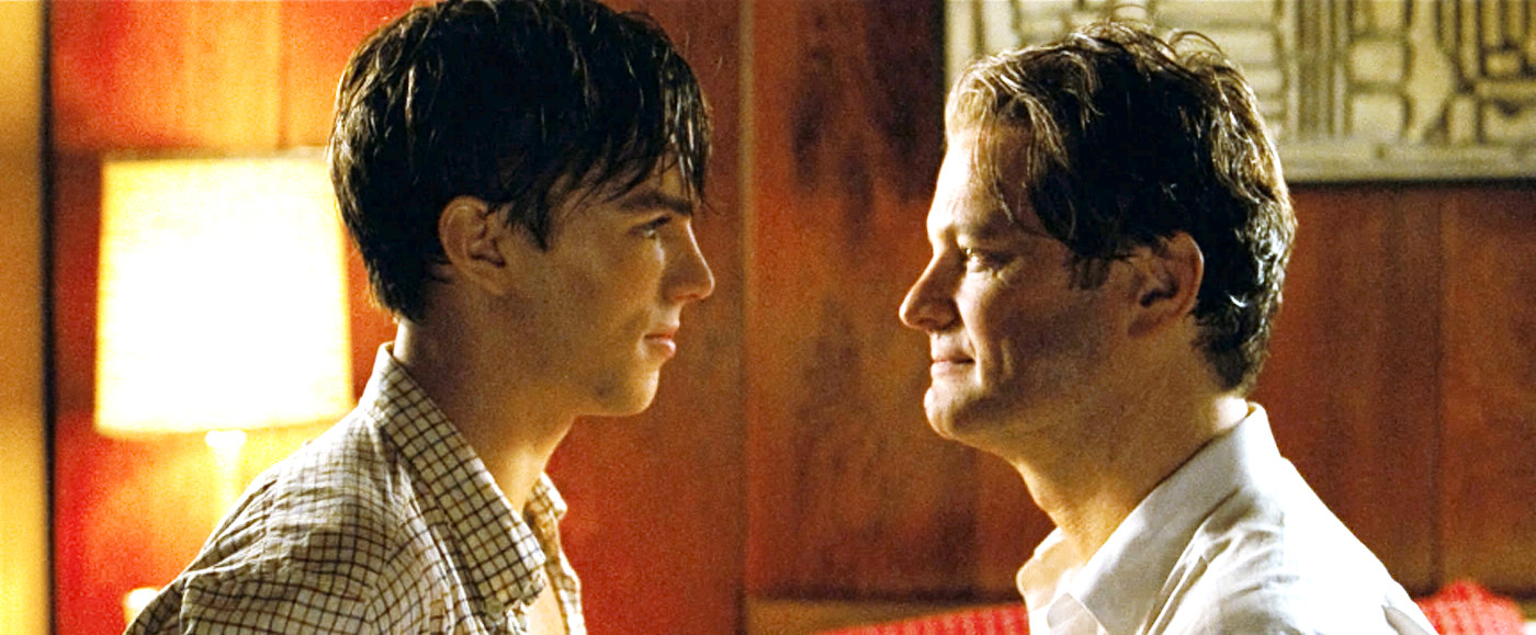Nicholas Hoult stars as Kenny and Colin Firth stars as George in The Weinstein Company's A Single Man (2009)