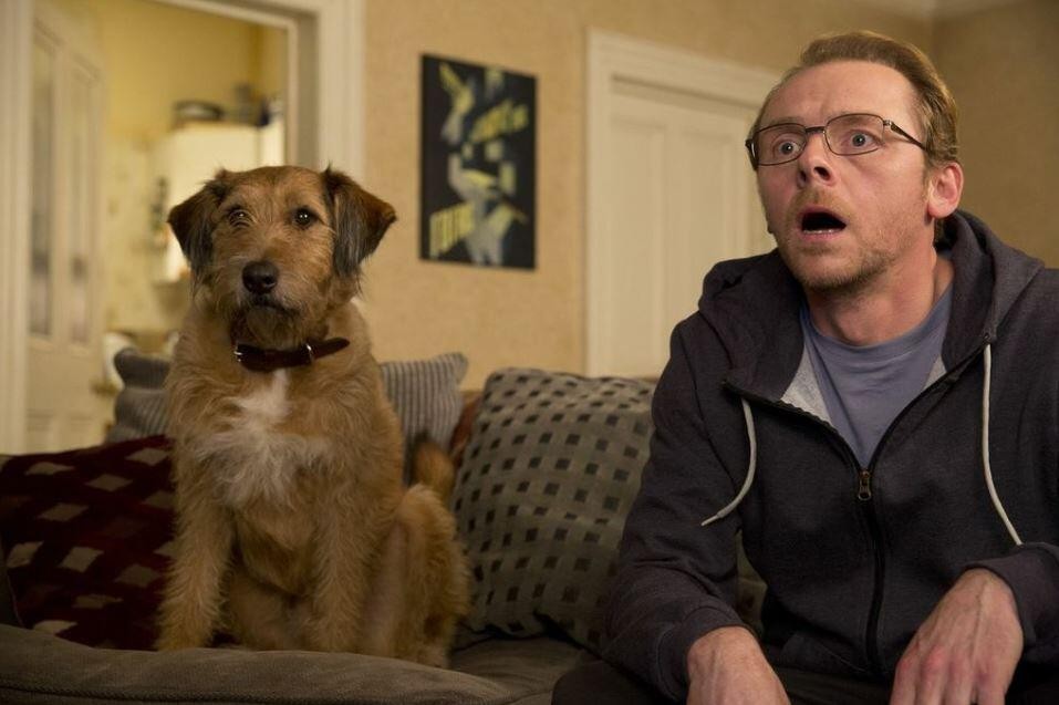 Simon Pegg stars as Neil Clarke in Atlas Distribution Company's Absolutely Anything (2017)