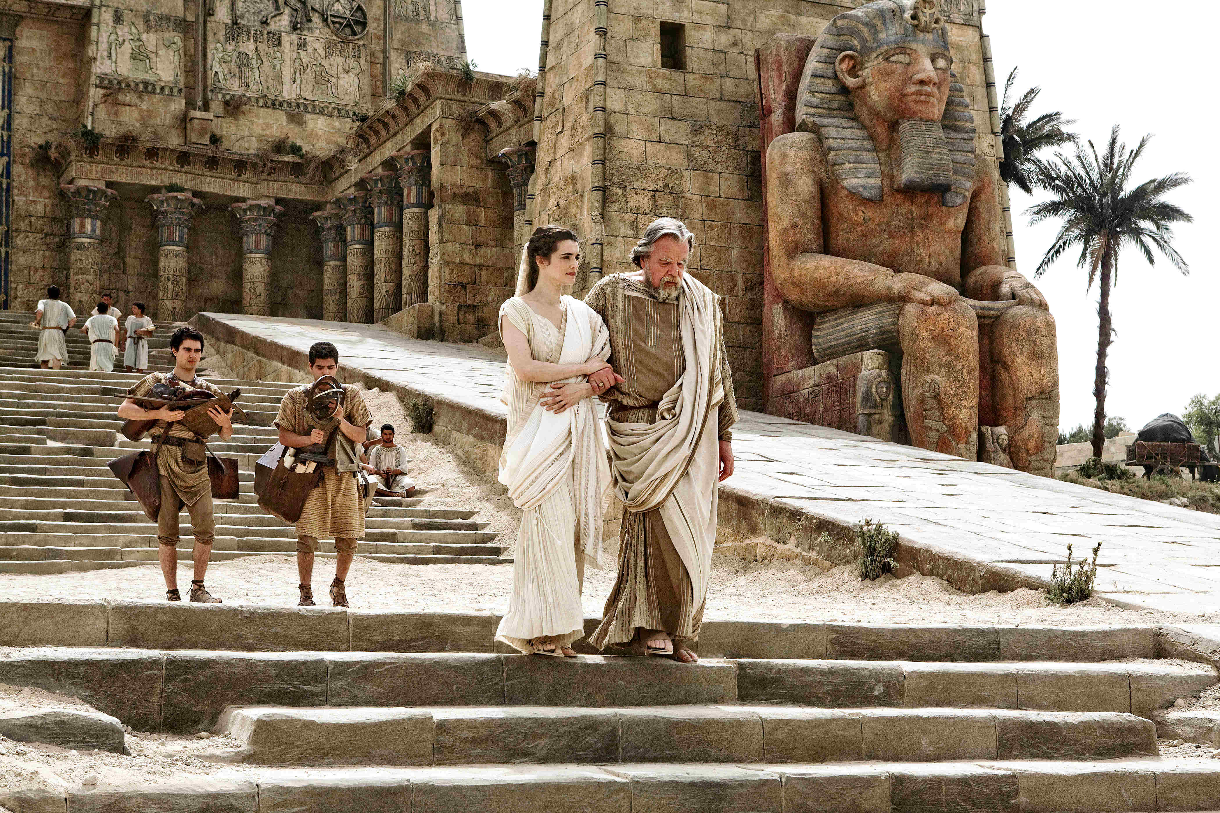 Rachel Weisz stars as Hypatia and Michael Lonsdale stars as Theon in Newmarket Films' Agora (2010)