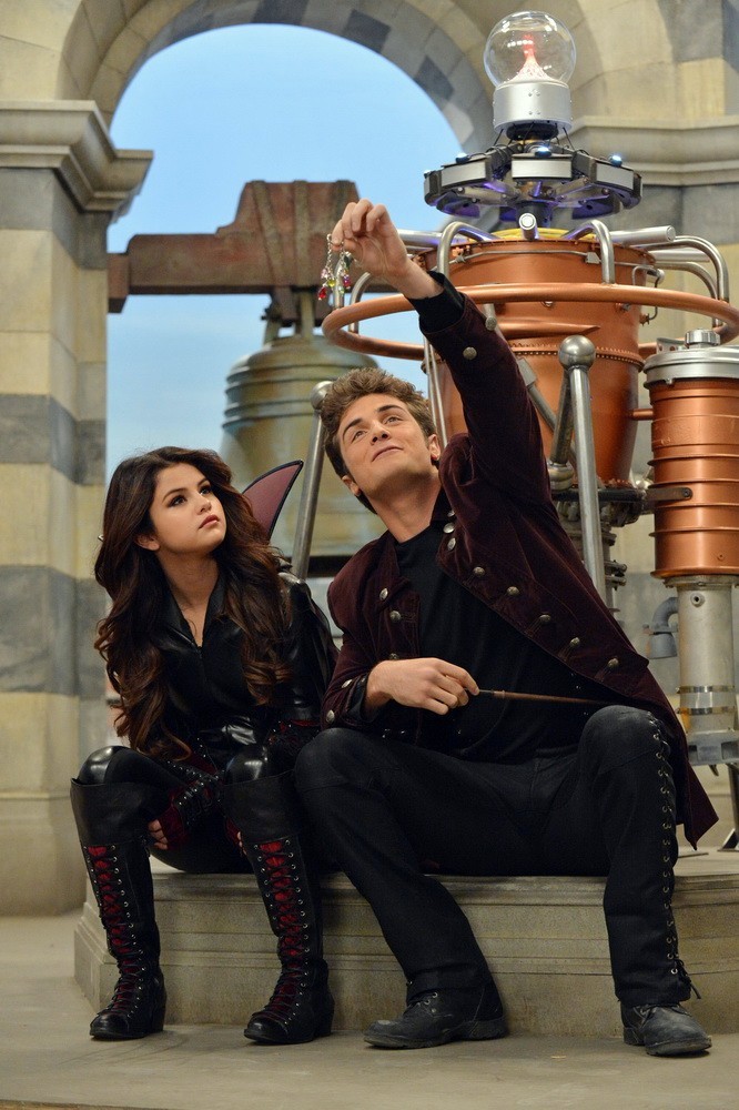 Selena Gomez stars as Alex Russo and Beau Mirchoff stars as Dominic in Disney Channel's The Wizards Return: Alex vs. Alex (2013)