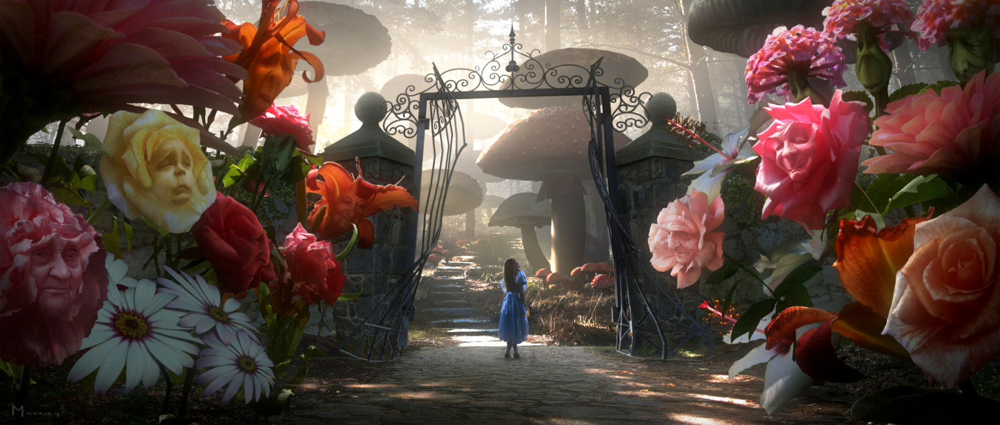 A scene from Walt Disney Pictures' Alice in Wonderland (2010)