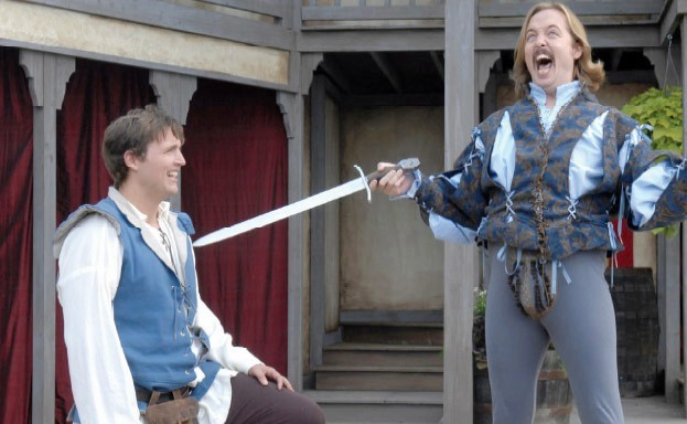 Owen Benjamin stars as Will and Chris Wylde stars as Rank in Hannover House's All's Faire in Love (2011)
