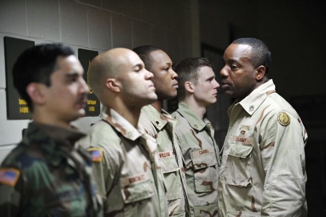 Gavin-Keith Umeh stars as Gonzo and Malik Yoba stars as Staff Sergeant Hart in XLrator Media's Allegiance (2012)