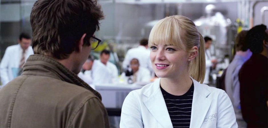 Andrew Garfield stars as Peter Parker/Spider-Man and Emma Stone stars as Gwen Stacy in Columbia Pictures' The Amazing Spider-Man (2012)