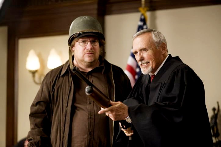 Kevin P. Farley (Michael Malone) and Dennis Hopper in Vivendi Entertainment's An American Carol (2008)