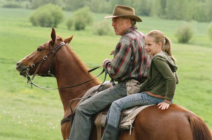 Robert Redford and Becca Gardner in Miramax Films' An Unfinished Life (2005)