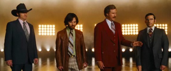 Luke Wilson, Paul Rudd, Will Ferrell and Steve Carell in Paramount Pictures' Anchorman: The Legend Continues (2013)