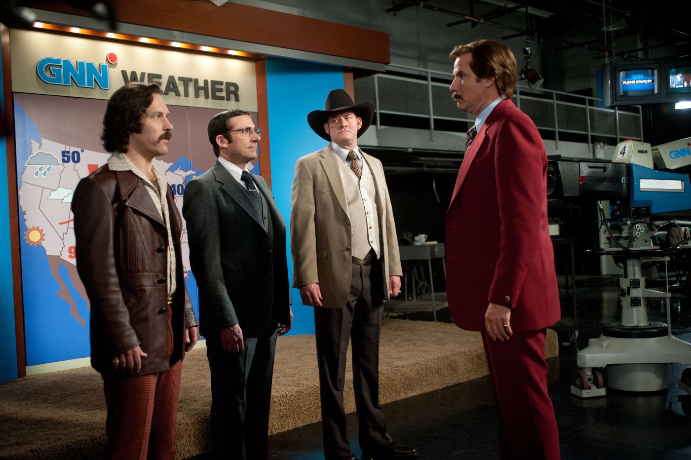 Paul Rudd, Steve Carell, Luke Wilson and Will Ferrell in Paramount Pictures' Anchorman: The Legend Continues (2013)