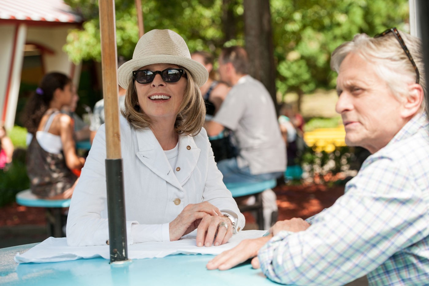 Diane Keaton stars as Leah and Michael Douglas stars as  Oren Little in Clarius Entertainment's And So It Goes (2014)