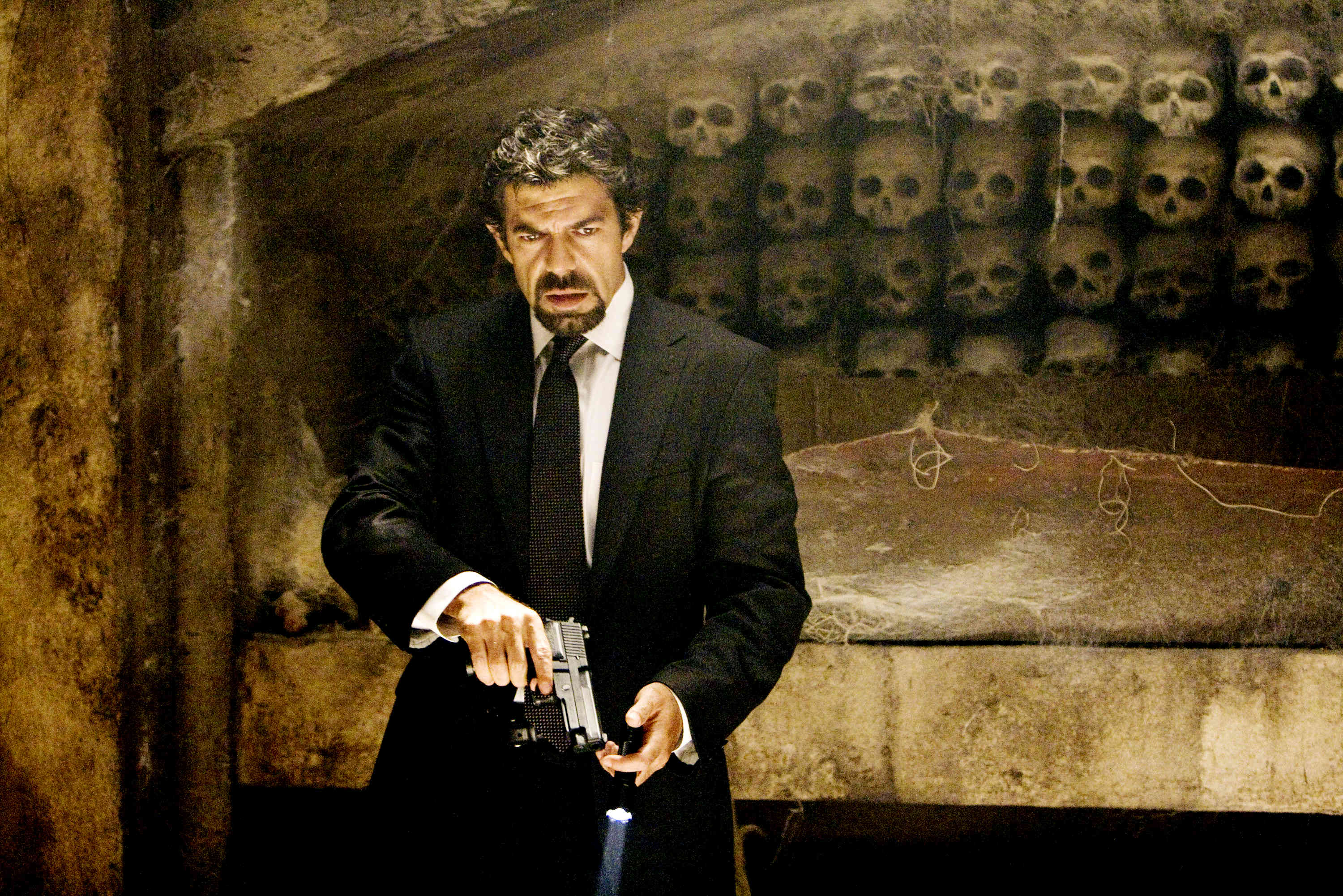 Pierfrancesco Favino stars as Commander Olivetti in Sony Pictures Releasing's Angels & Demons (2009)