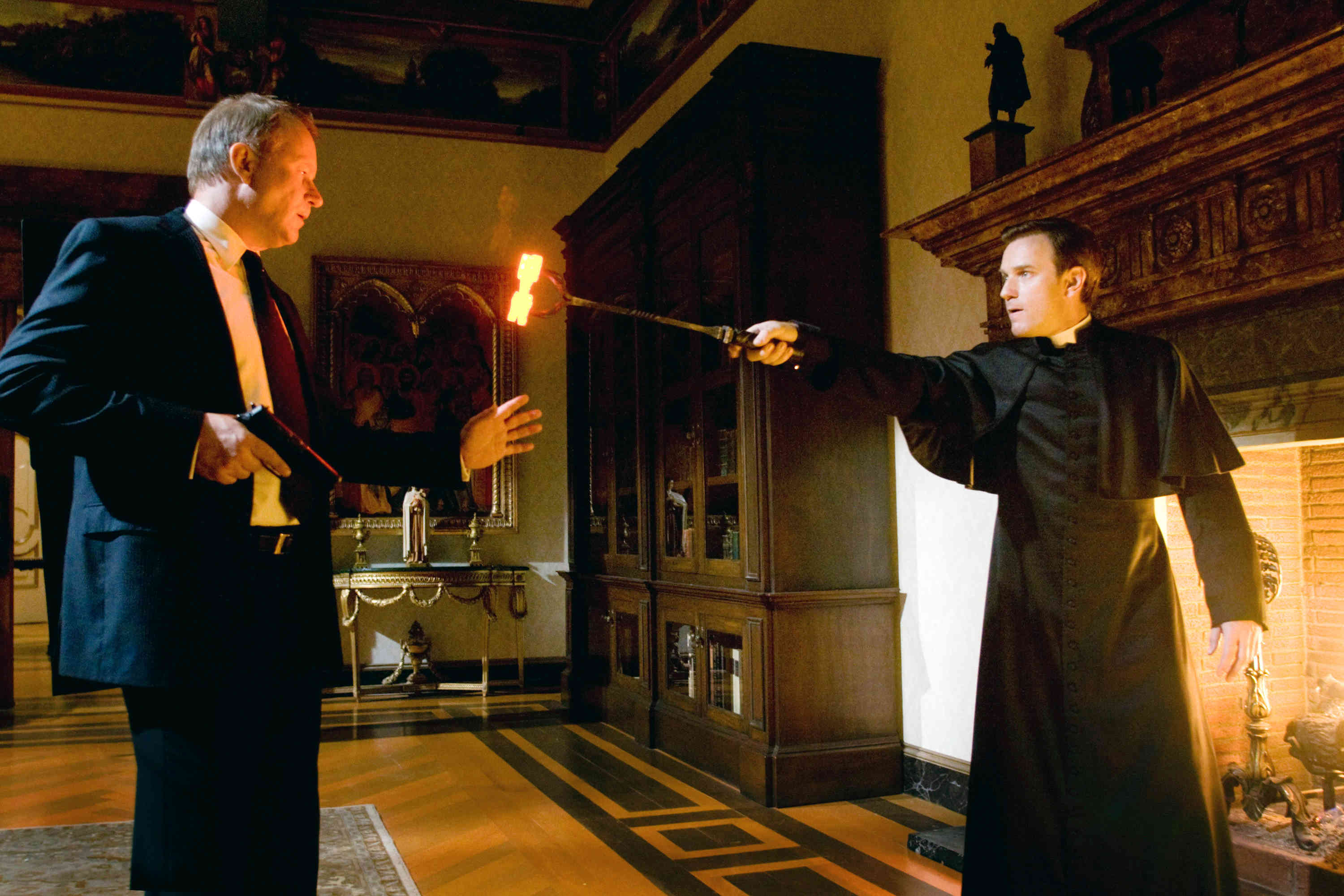 Stellan Skarsgard stars as Richter and Ewan McGregor stars as Carlo Ventresca in Sony Pictures Releasing's Angels & Demons (2009)