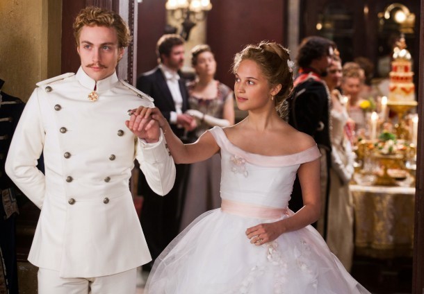 Aaron Johnson stars as Count Vronsky and Alicia Vikander stars as Kitty in Focus Features' Anna Karenina (2012)