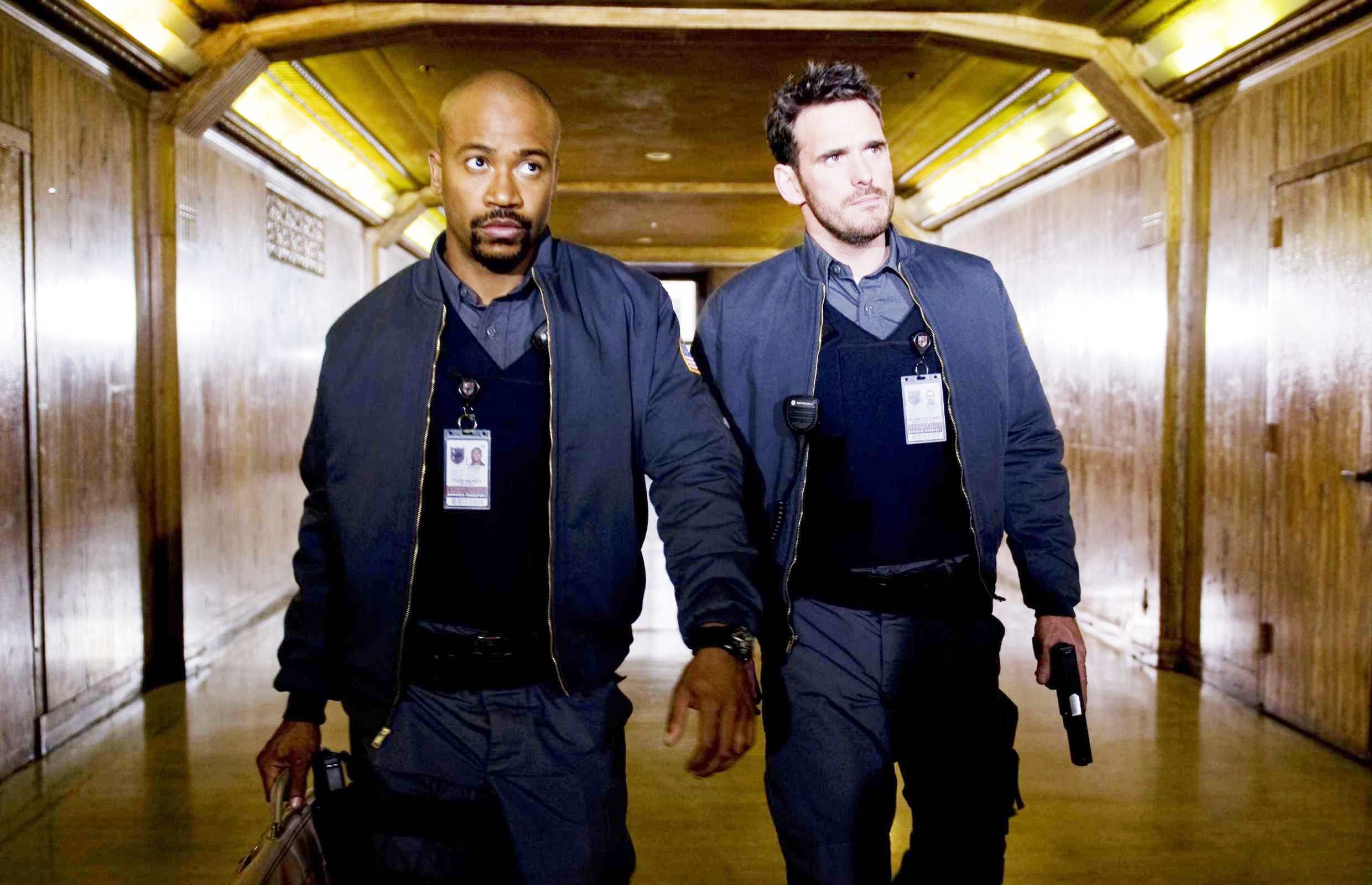 Columbus Short stars as Ty Hackett and Matt Dillon stars as Mike Cochrone in Screen Gems' Armored (2009)