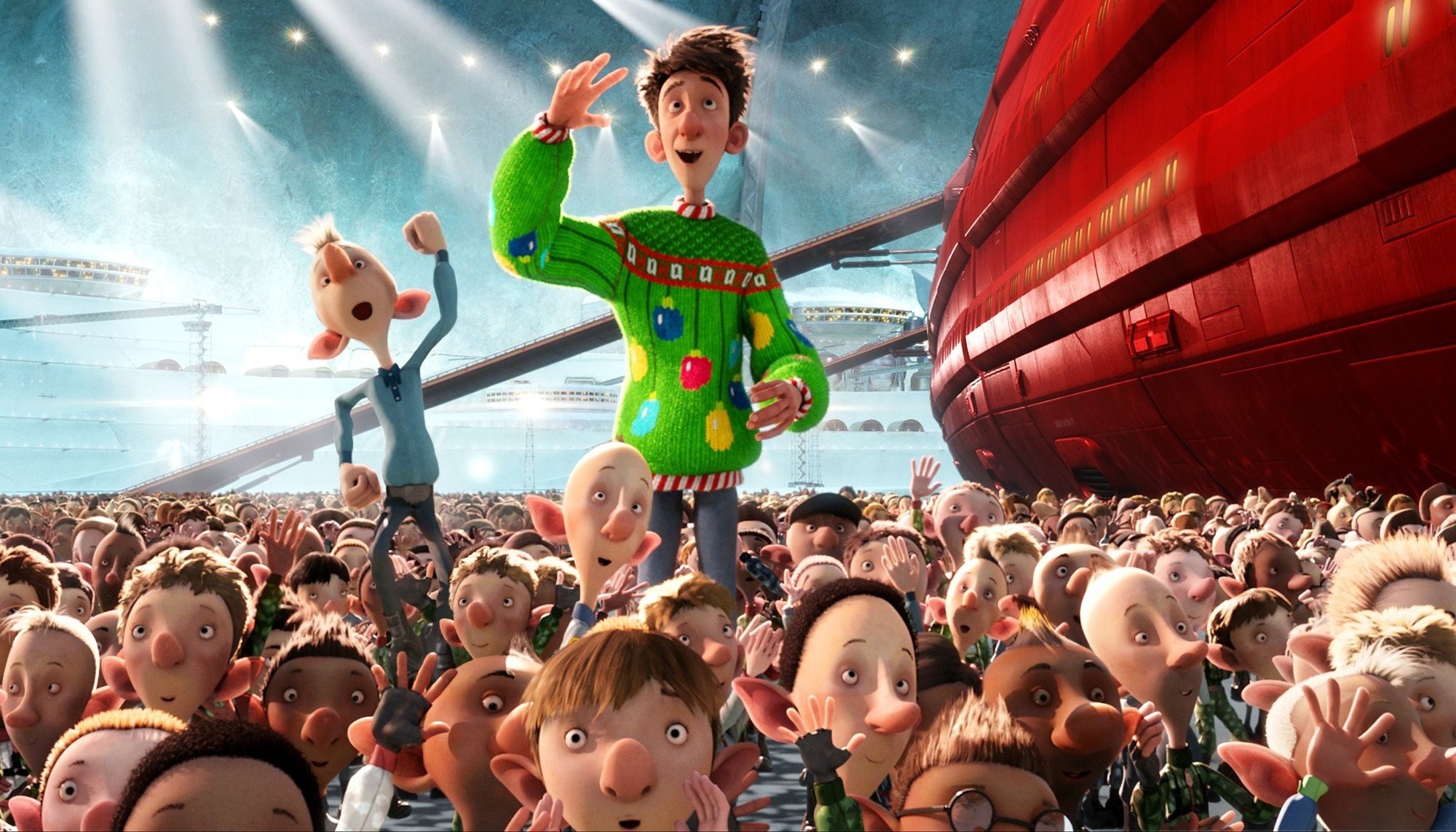 A scene from Sony Pictures' Arthur Christmas (2011)