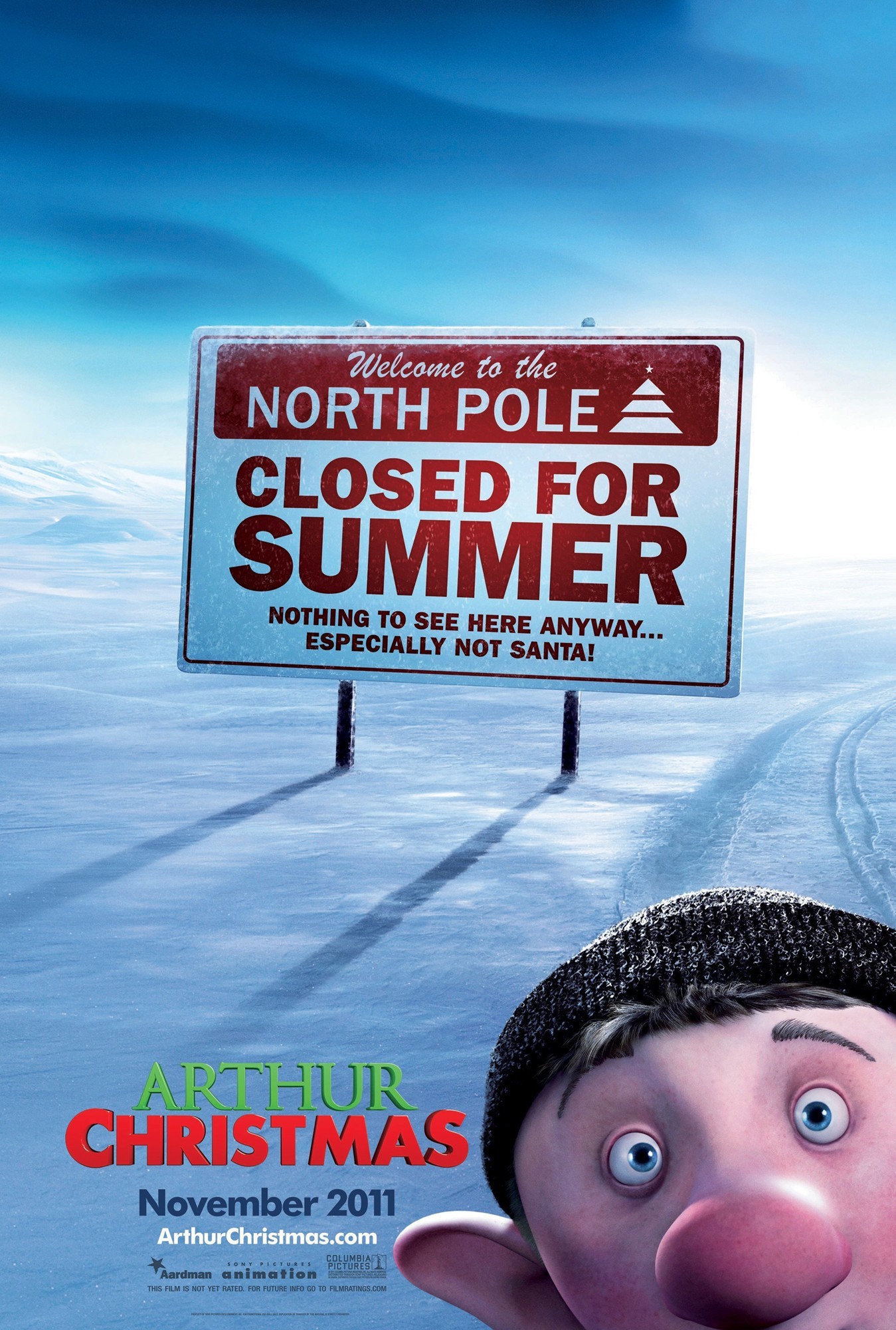 Poster of Sony Pictures' Arthur Christmas (2011)