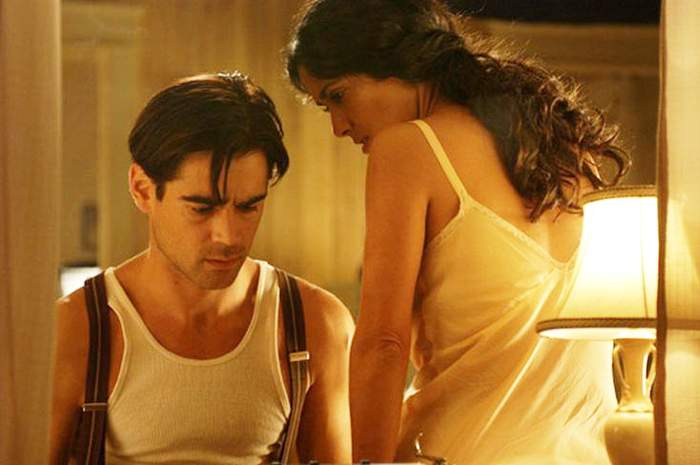 Colin Farrell as Arturo Bandini and Salma Hayek as Camilla in Paramount Pictures' drama 