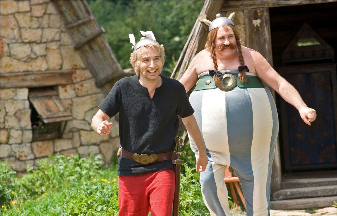 Edouard Baer stars as Asterix and Gerard Depardieu stars as Obelix in Wild Bunch's Asterix and Obelix: God Save Britannia (2012)