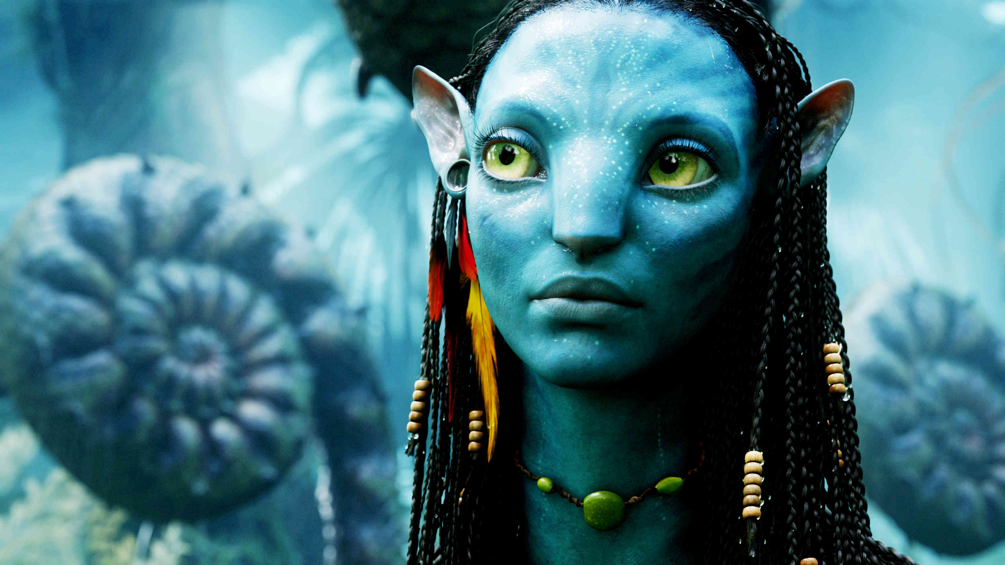 HD Avatar, Нейтири, Умное лицо, Синяя девушка, Фильмы обои для