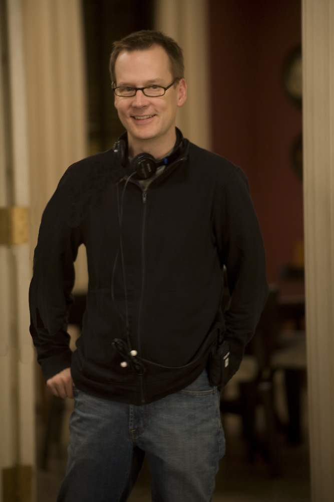 Writer director MICHAEL MCCULLERS on the set of Universal Pictures' Baby Mama (2008)