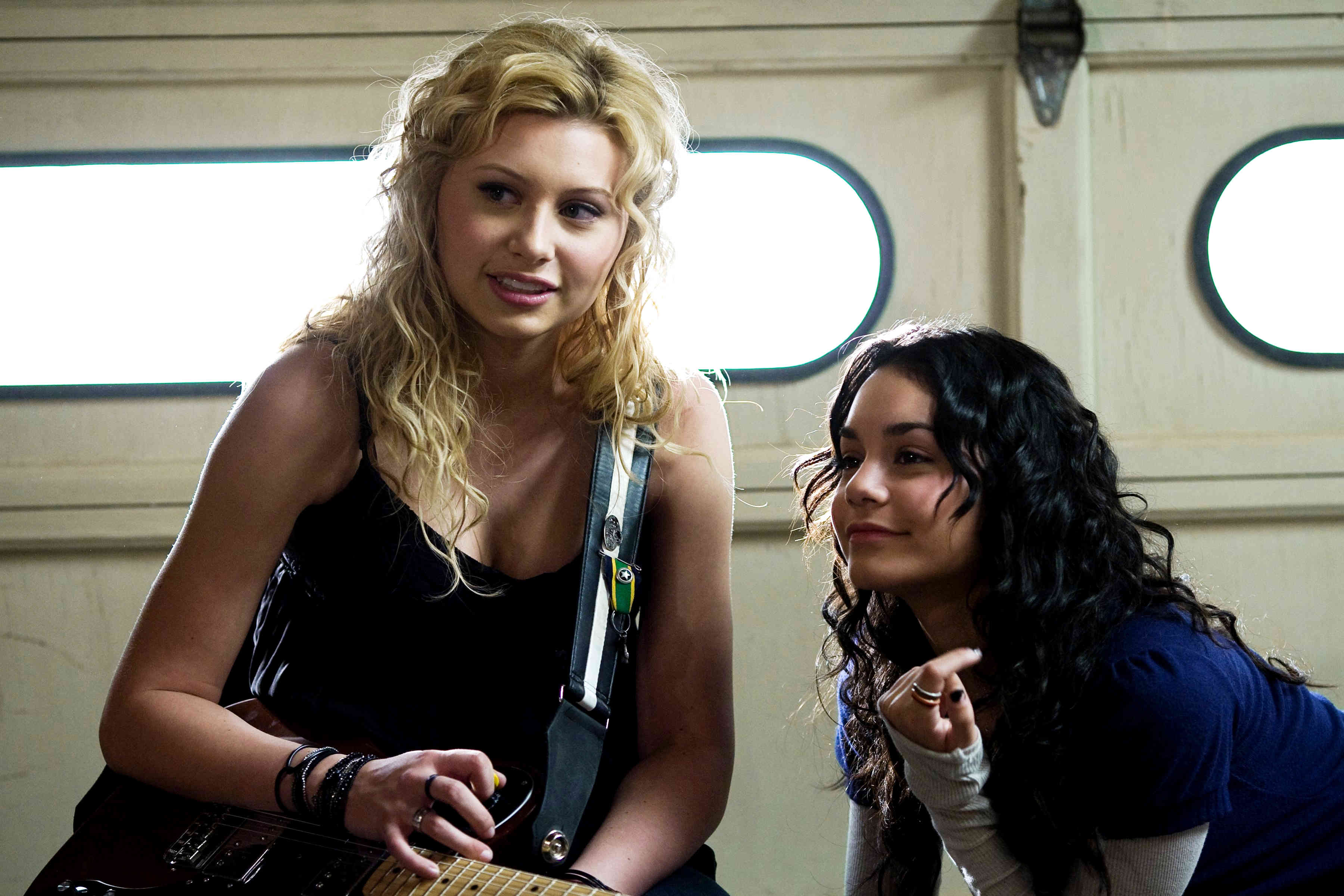 Alyson Michalka stars as Charlotte Banksasks and Vanessa Hudgens stars as Sam in Summit Entertainment's Bandslam (2009)