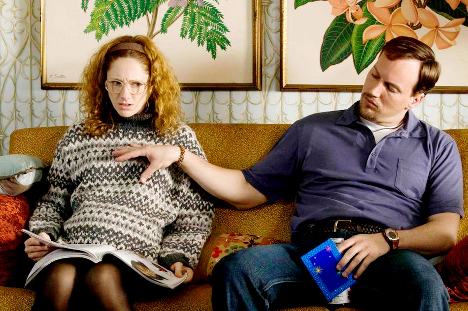 Judy Greer stars as Ginger Farley and Patrick Wilson stars as Barry Munday in Magnolia Pictures' Barry Munday (2010)