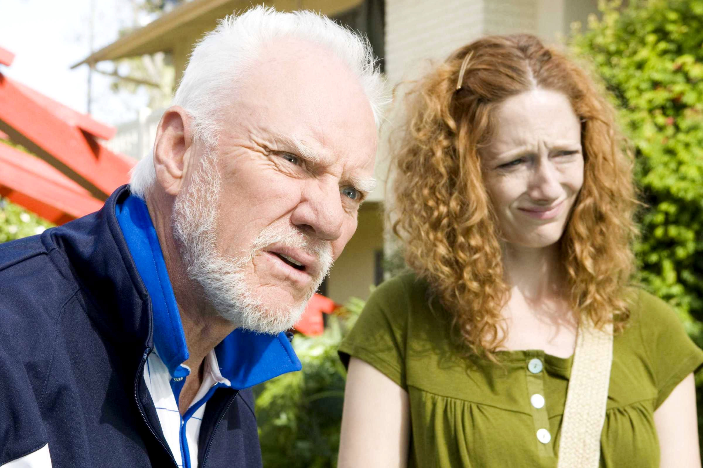 Malcolm McDowell stars as Mr. Farley and Judy Greer stars as Ginger Farley in Magnolia Pictures' Barry Munday (2010)