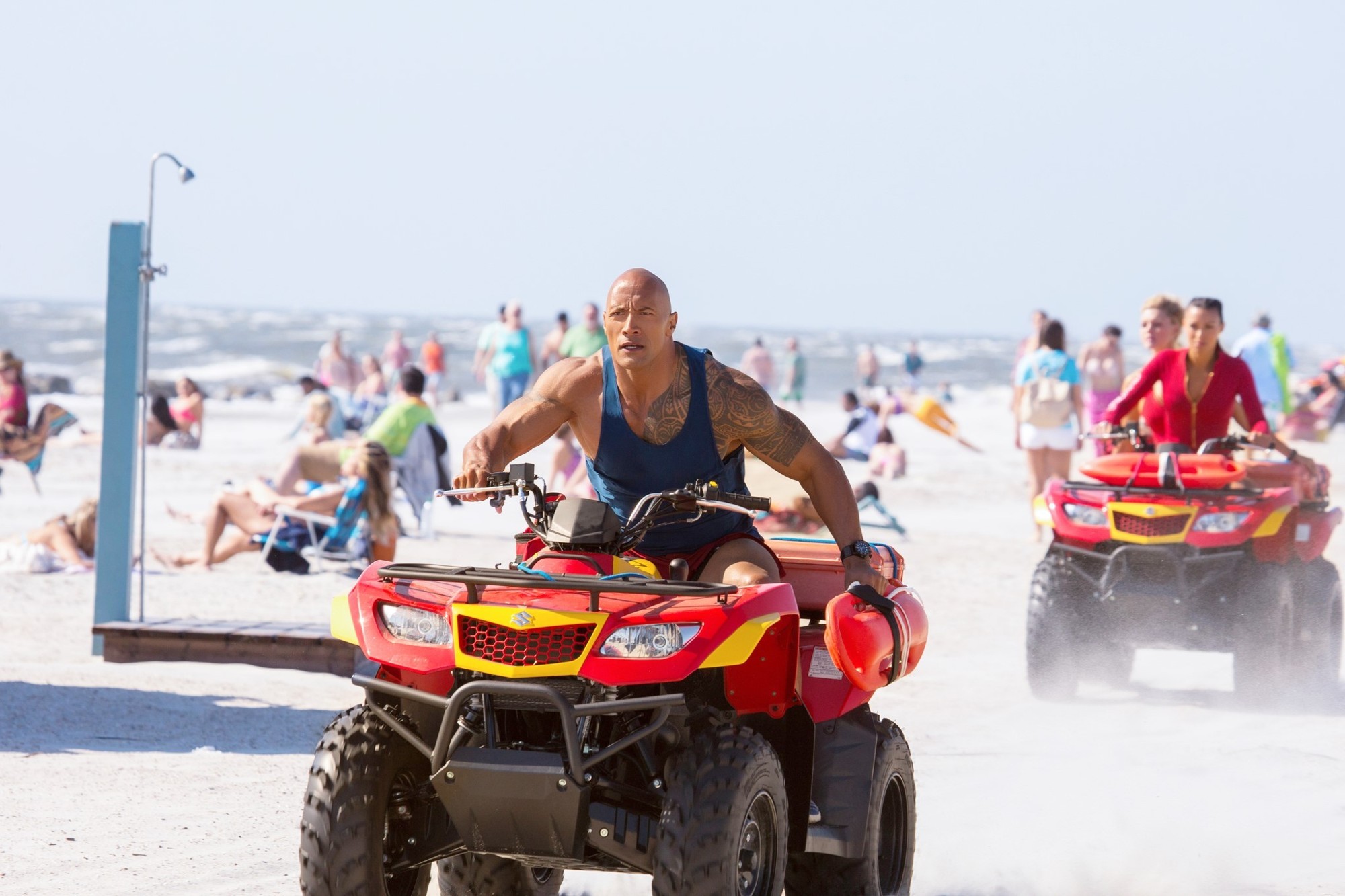 The Rock stars as Mitch Buchannon in Paramount Pictures' Baywatch (2017)