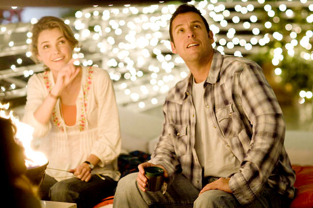 Keri Russell stars as Jill and Adam Sandler stars as Skeeter Bronson in Walt Disney Pictures' Bedtime Stories (2008)