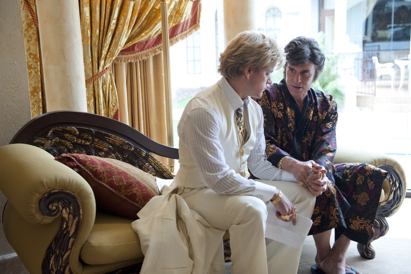 Matt Damon stars as Scott Thorson and Michael Douglas stars as Liberace in HBO Films' Behind the Candelabra (2013)