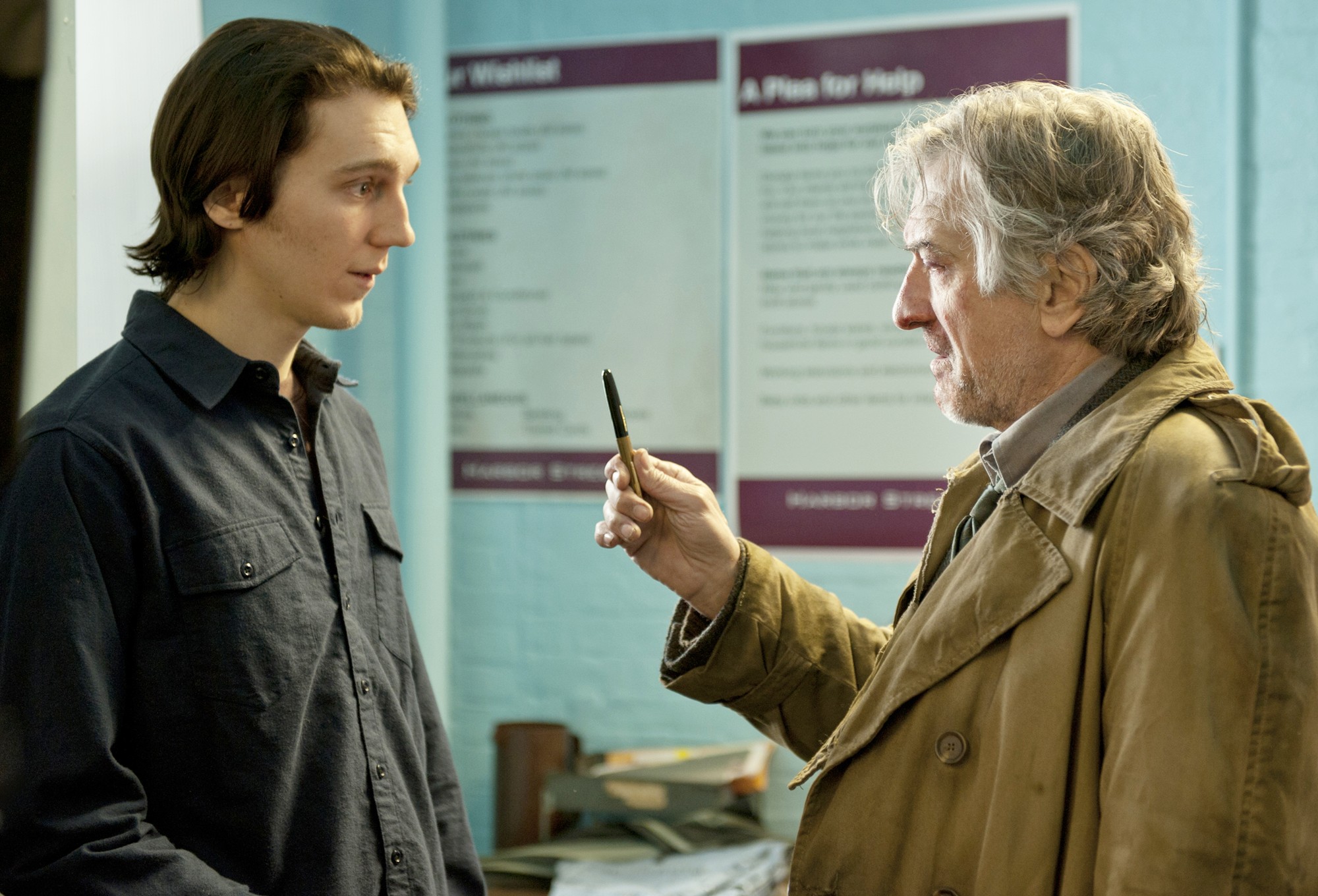 Paul Dano stars as Nick Flynn and Robert De Niro stars as Jonathan in Focus Features' Being Flynn (2012)