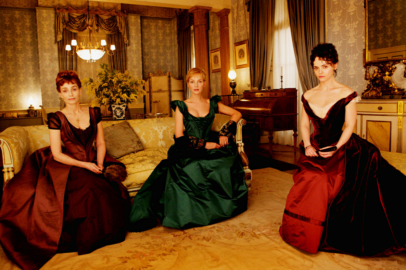 Kristin Scott Thomas, Uma Thurman and Christina Ricci in Magnolia Pictures' Bel Ami (2012)