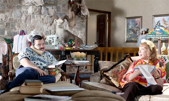 Jack Black (Bernie) and Shirley MacLaine in Millennium Films' Bernie (2012)