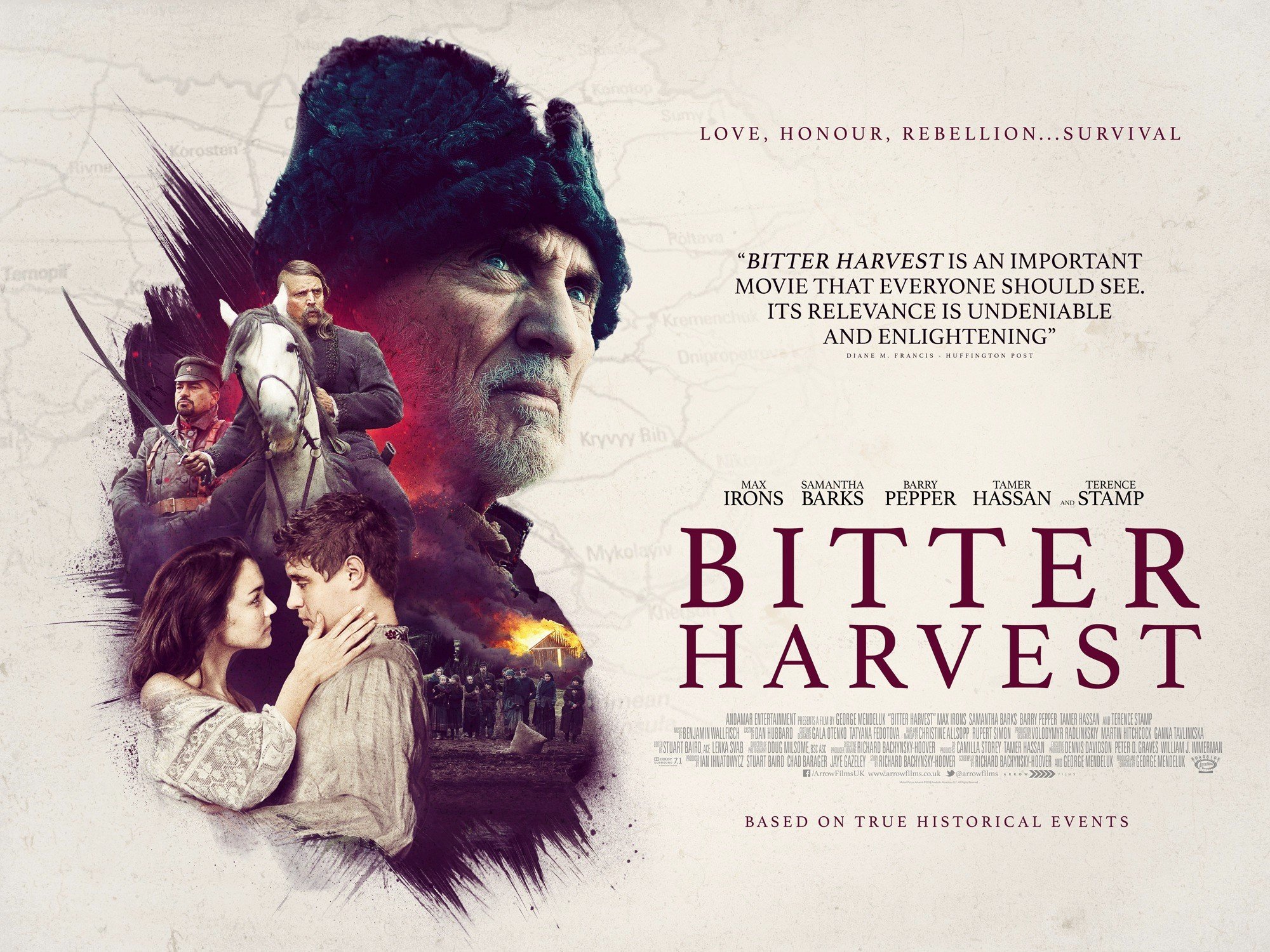 Poster of Roadside Attractions' Bitter Harvest (2017)