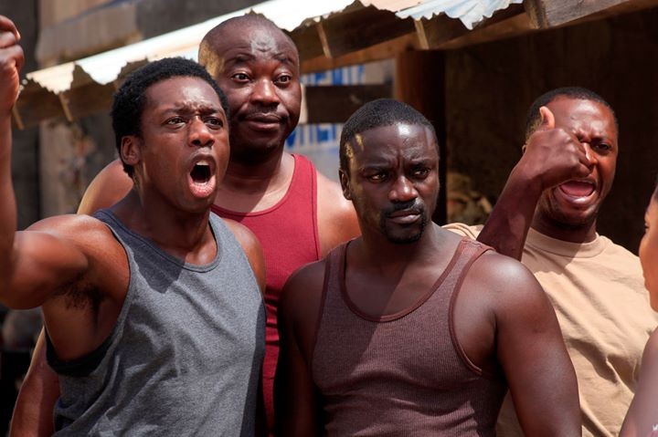 Hakeem Kae-Kazim, Derrick Delaney, Akon and Wyclef Jean in Entertainment One Films' Black November (2015)