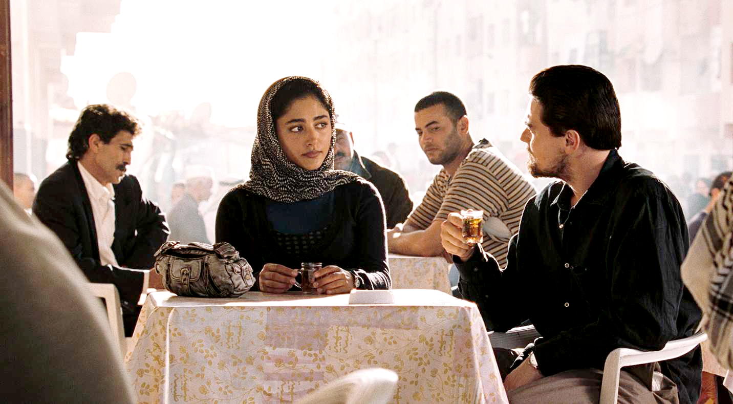 Golshifteh Farahani stars as Aisha and Leonardo DiCaprio stars as Roger Ferris in Warner Bros. Pictures' Body of Lies (2008)