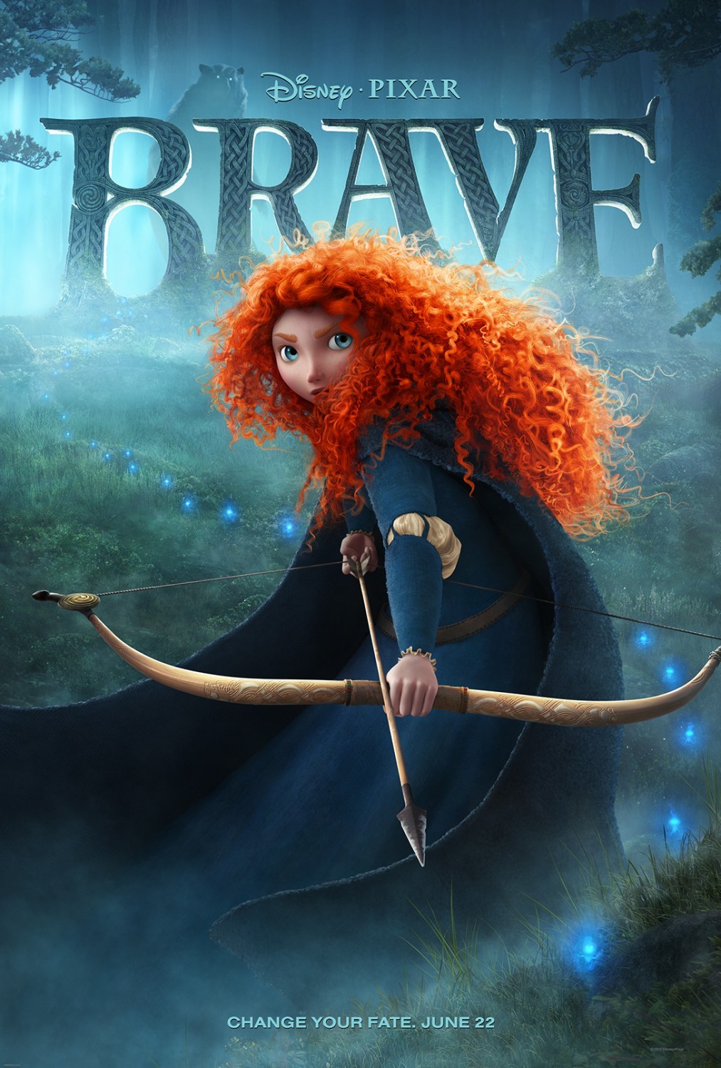 Poster of Walt Disney Pictures' Brave (2012)