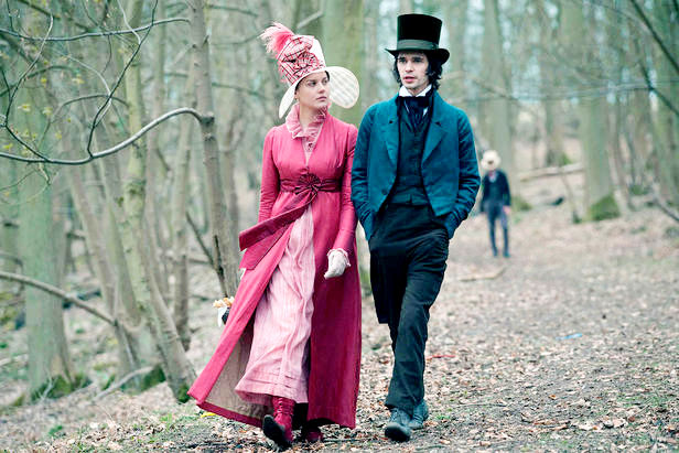 Abbie Cornish stars as Fanny Brawne and Ben Whishaw stars as John Keats in Apparition's Bright Star (2009)