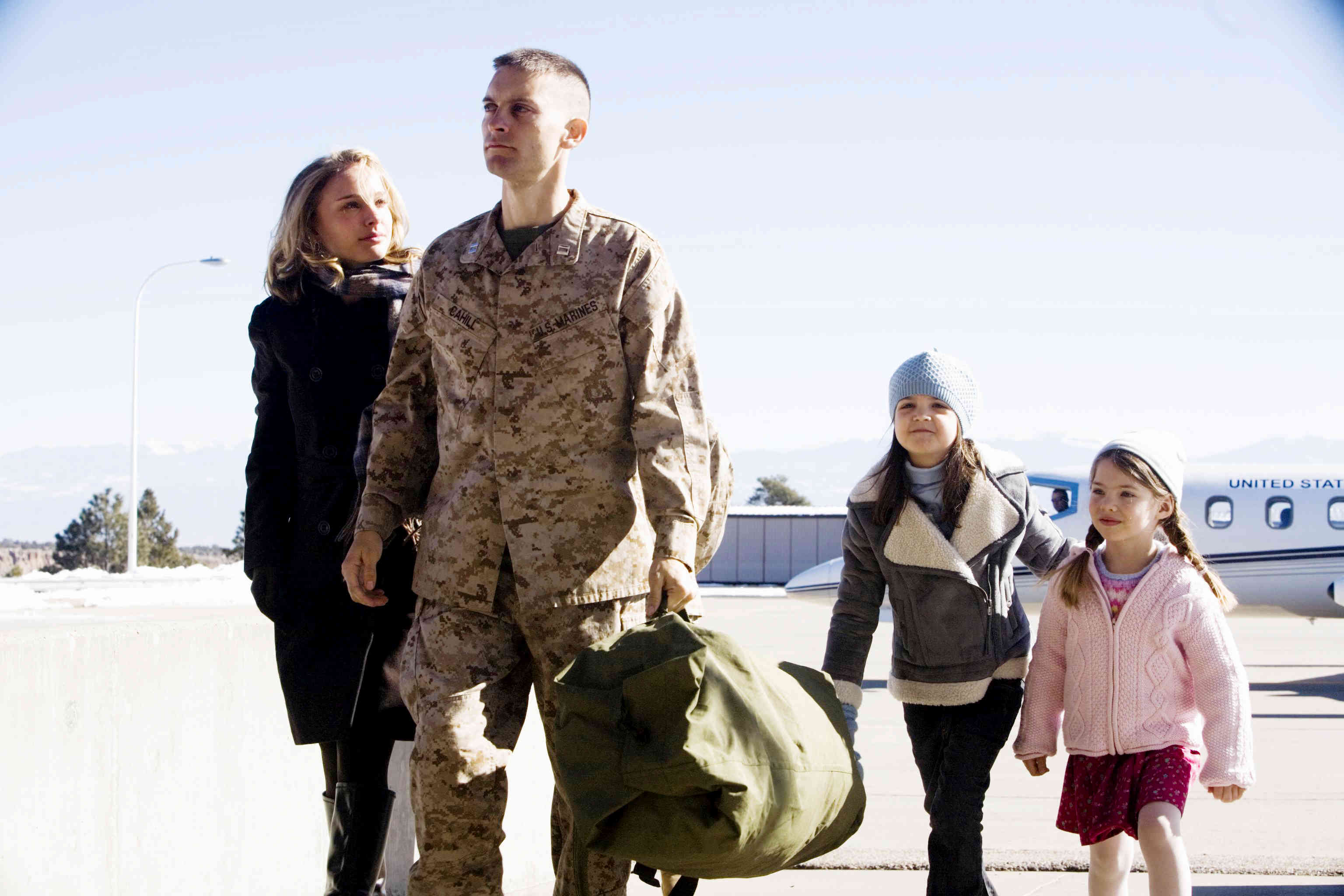 Natalie Portman, Tobey Maguire, Bailee Madison and Taylor Geare in Lionsgate Films' Brothers (2009)