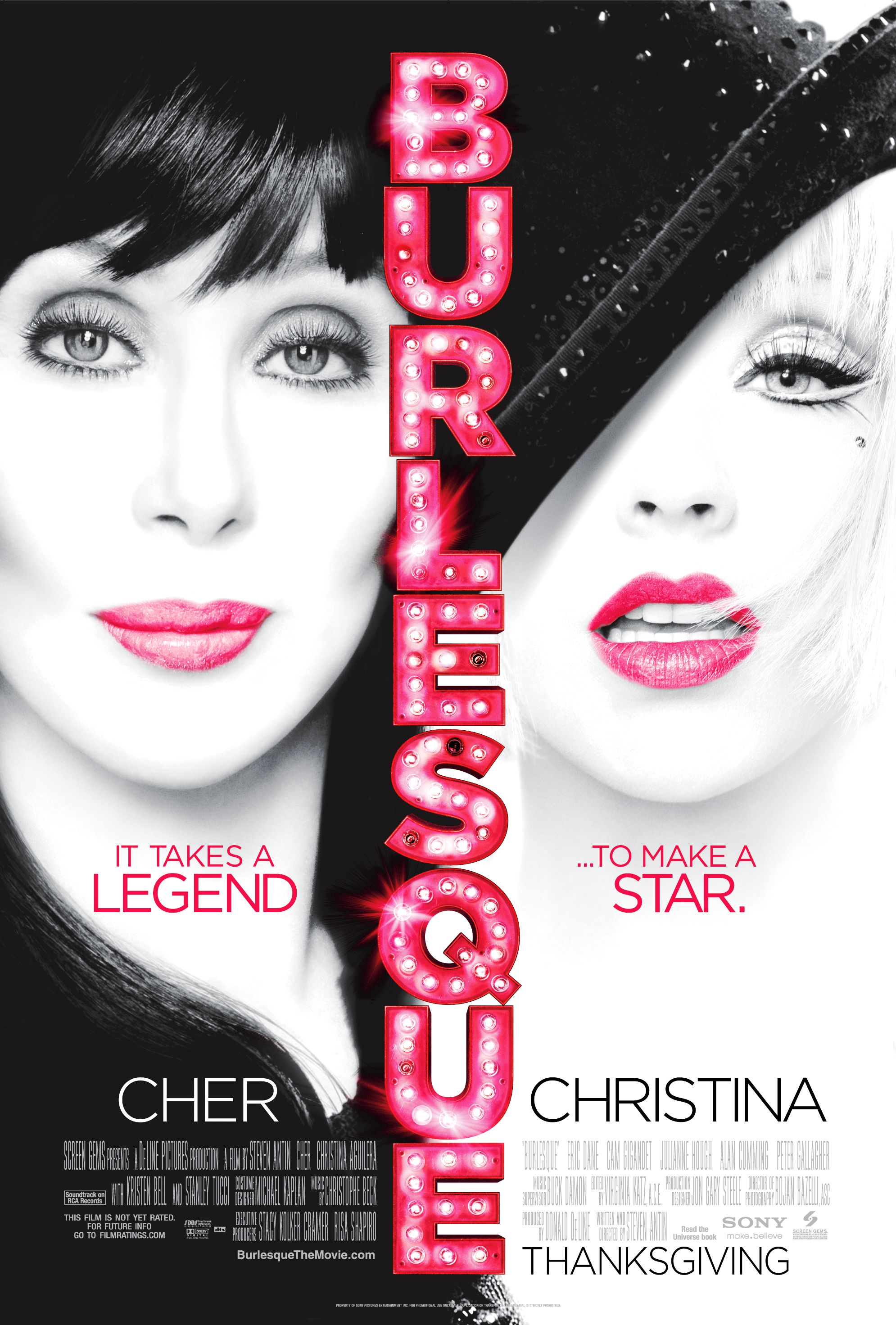 Poster of Screen Gems' Burlesque (2010)