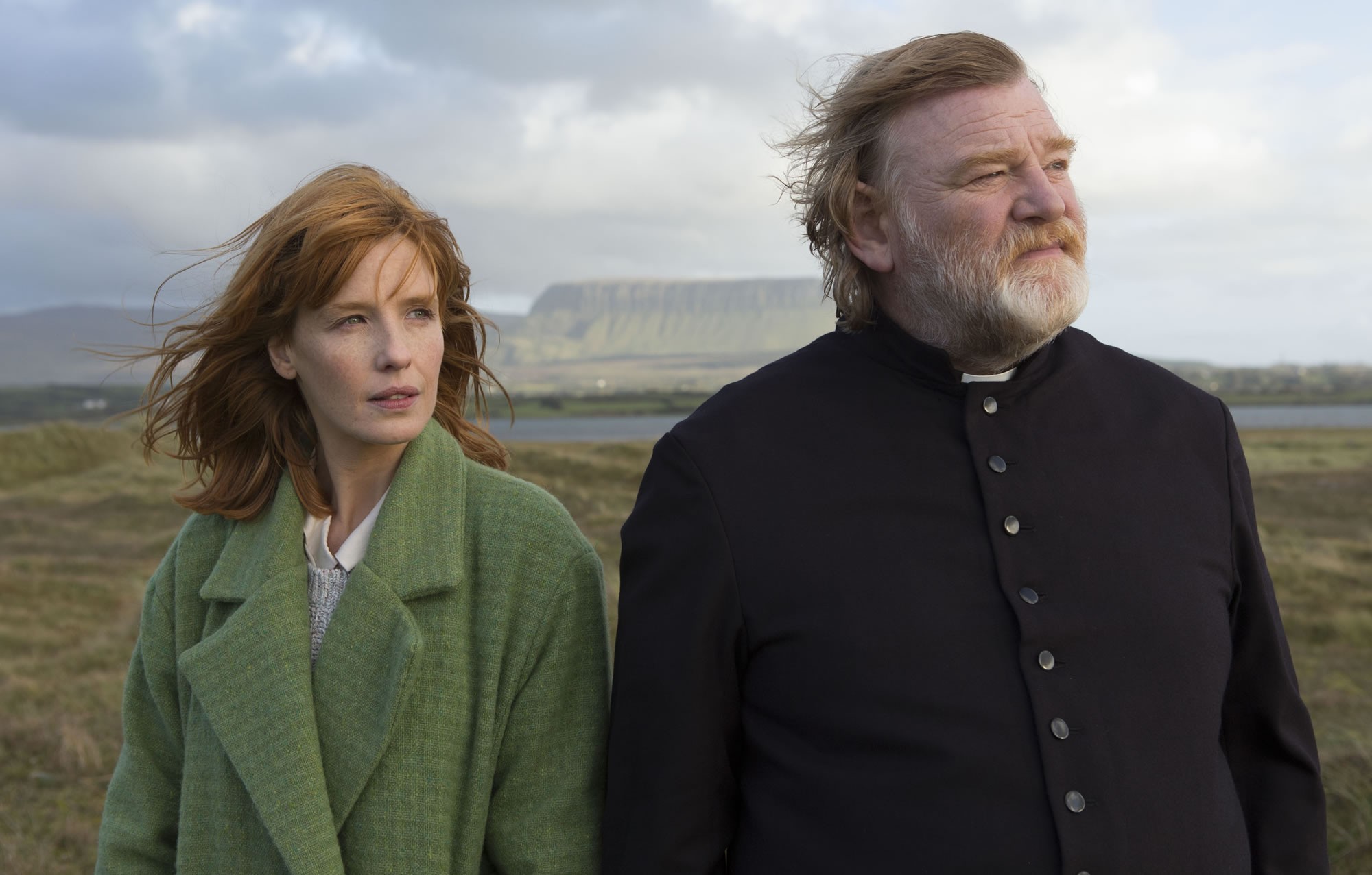 Brendan Gleeson (stars as Father James Lavelle) and Kelly Reilly in Fox Searchlight Pictures' Calvary (2014)
