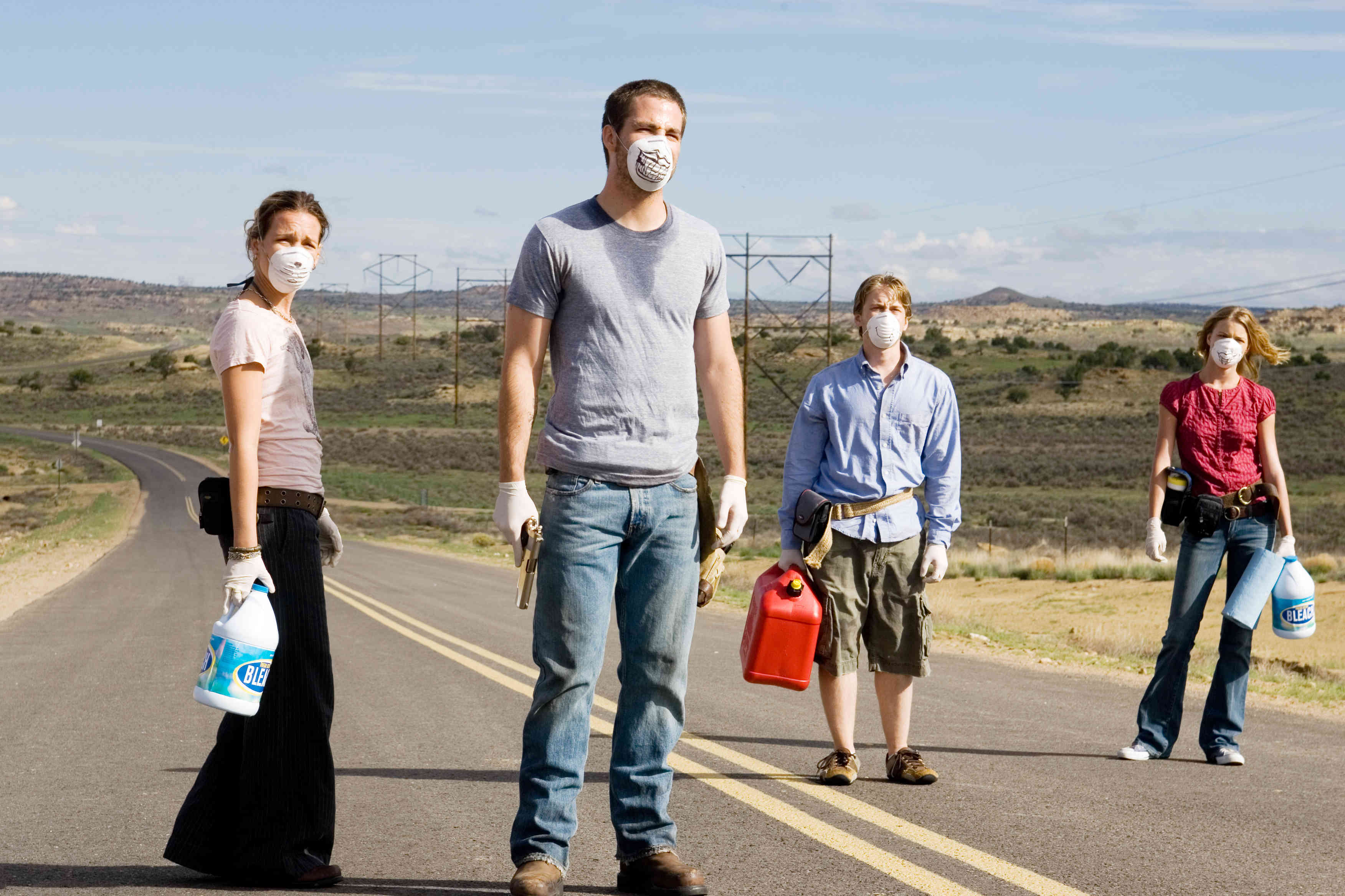 Piper Perabo, Chris Pine, Lou Taylor Pucci and Emily VanCamp in Paramount Vantage's Carriers (2009)