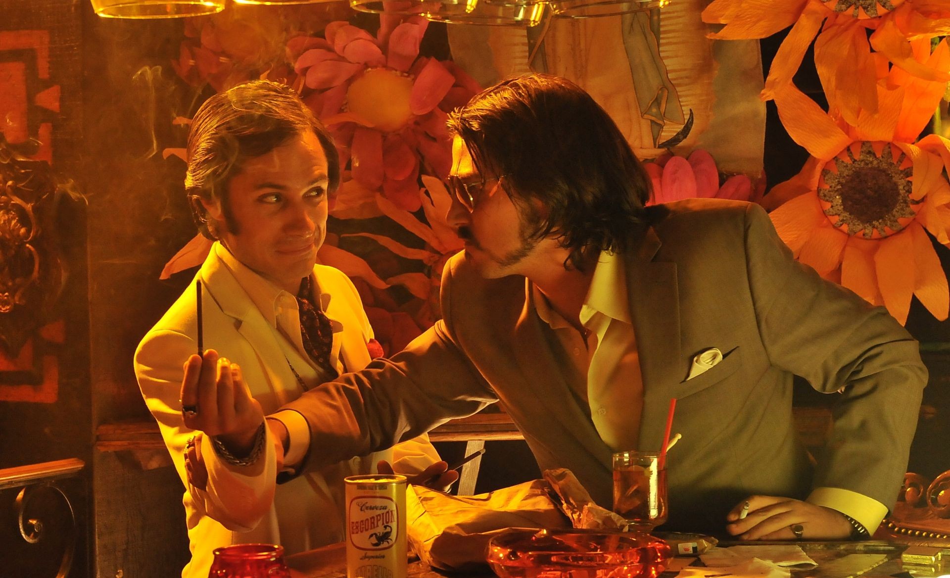 Gael García Bernal stars as Onza and Diego Luna stars as Raul in Pantelion Films' Casa De Mi Padre (2012). Photo credit by John Estes.