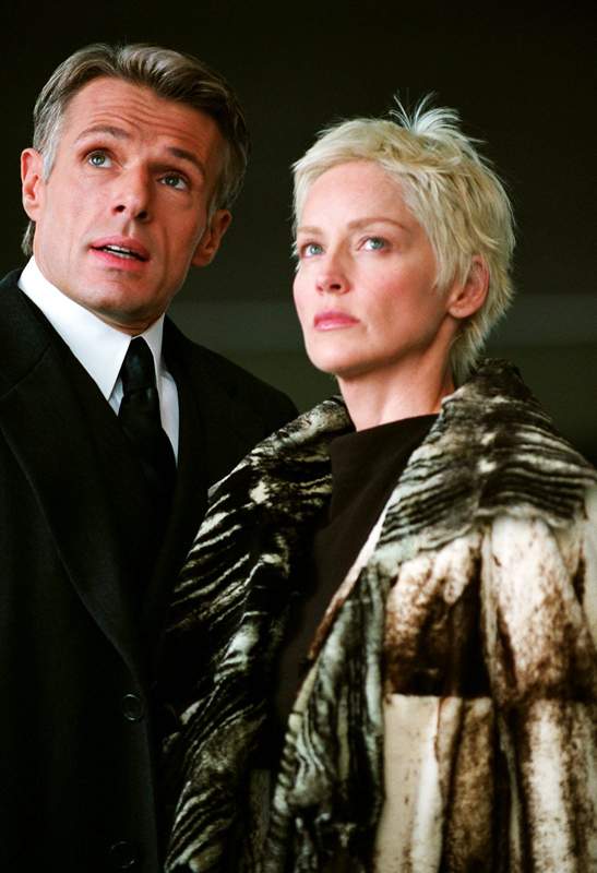 Lambert Wilson and Sharon Stone in Warner Bros.' Catwoman (2004)